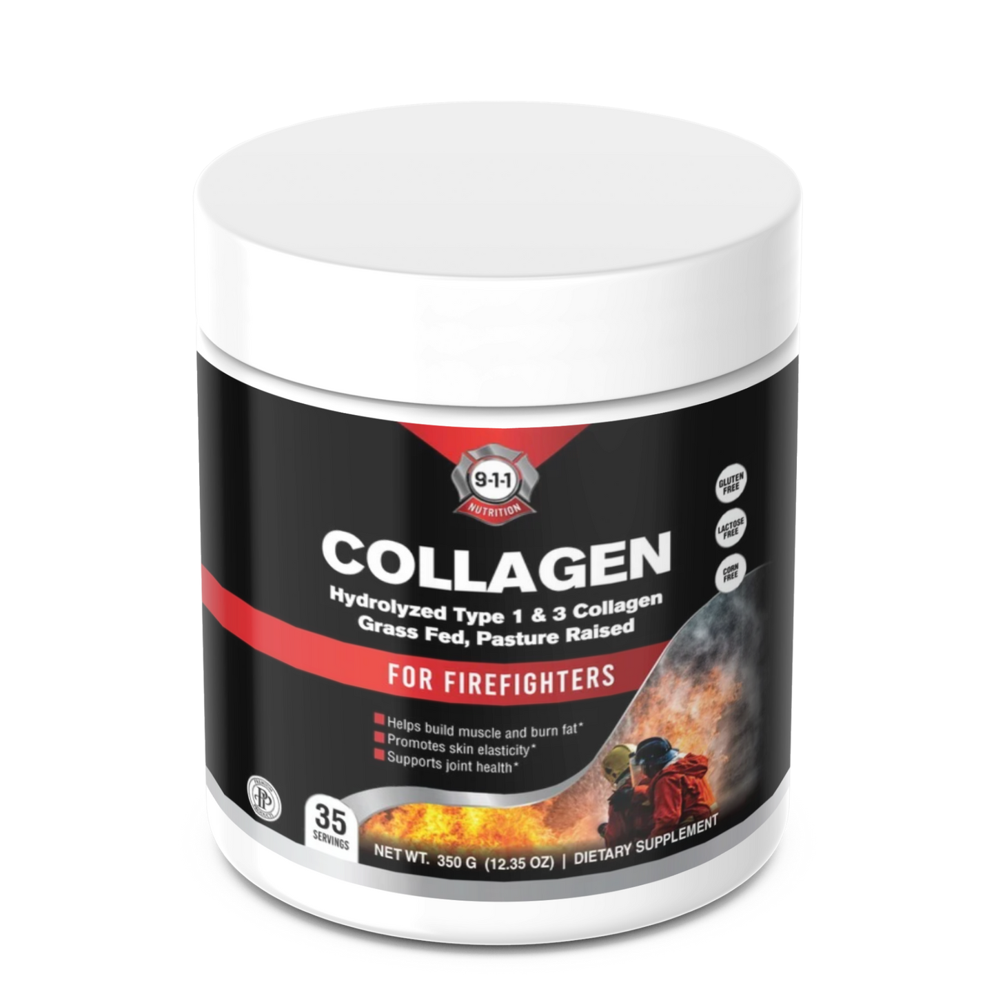 Collagen for Firefighters (Hydrolyzed Type I & III Collagen Grass Fed, Pasture Raised)