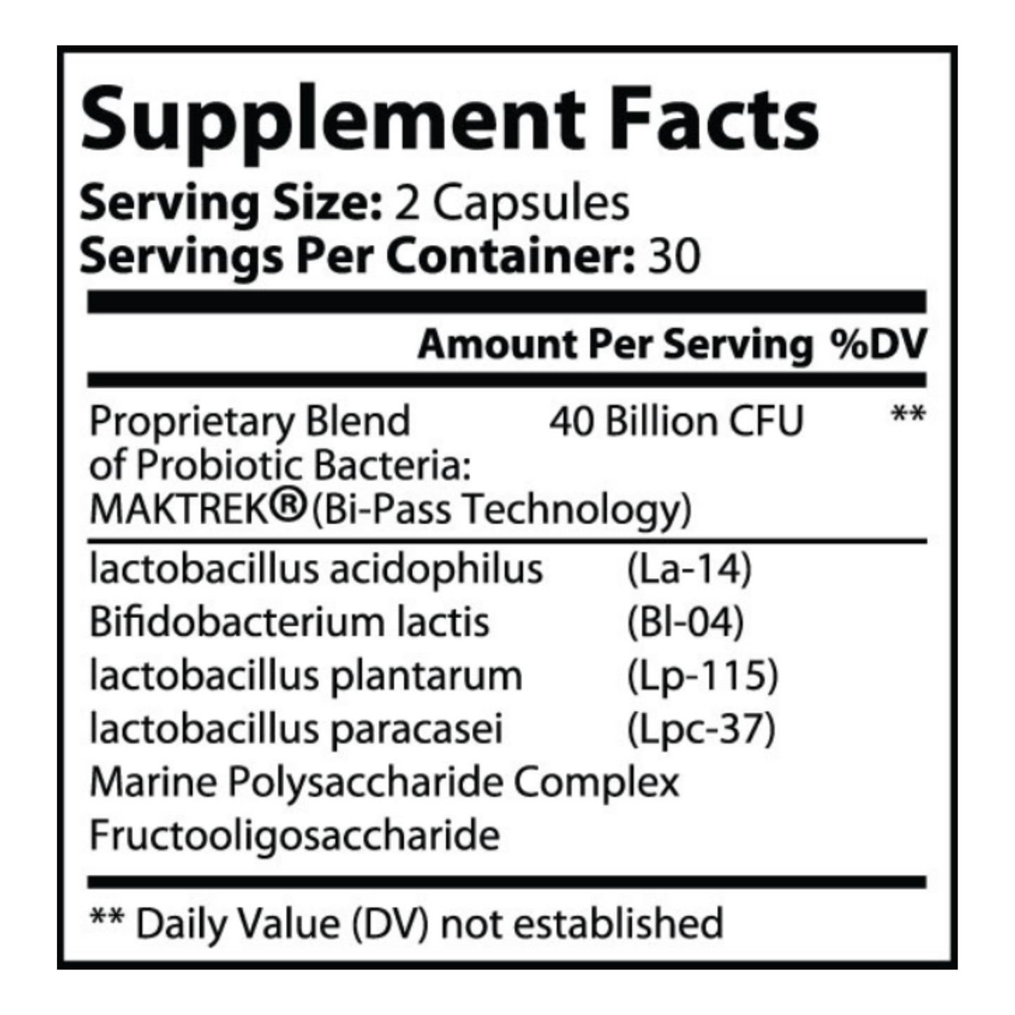 Probiotic 40 (40 Billion)